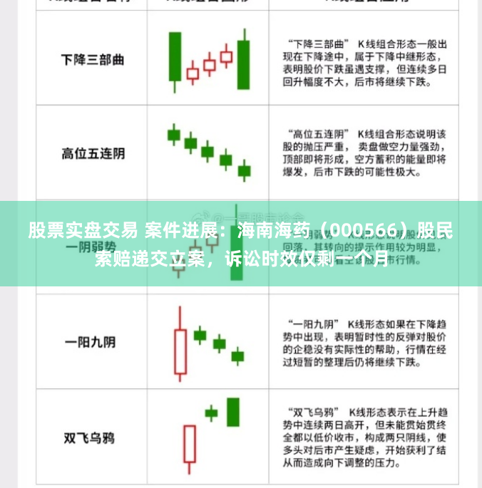 股票實盤交易 案件進展：海南海藥（000566）股民索賠遞交立案，訴訟時效僅剩一個月
